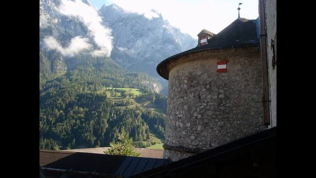 Sights of Austria - Hohenwerfen Castle. Достопримечательности Австрии - Замок Хоэнверфен. смотреть онлайн
