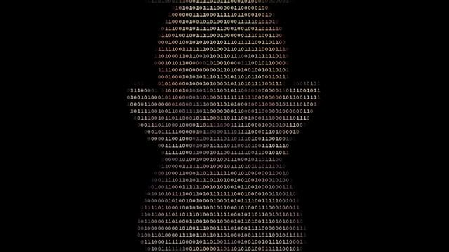 Цветная анимация знаками ASCII Art