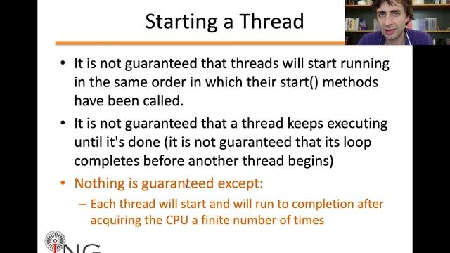 JAVA: Creazione, avvio, e terminazione di Thread (M08-E03) смотреть онлайн