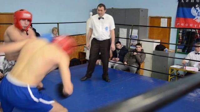 Колесников Игорь до 67 кг, К-1. Чемпионат г. Донецка по Кикбоксингу 17.01.16