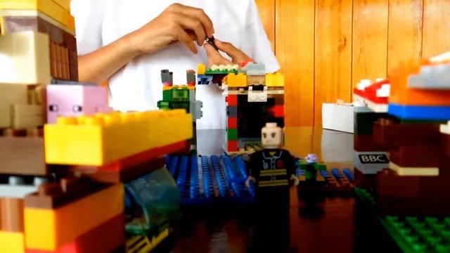 Lego Minecraft Лего Майнкрафт Деревня в тайге. Village in taiga смотреть онлайн
