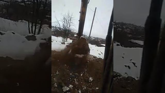 #засыпка траншеи