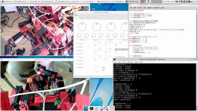 fischertechnik pneumatic "hand" #215: Wrist pivot switch & gear, ftdiagnose, Python, some speed up смотреть онлайн