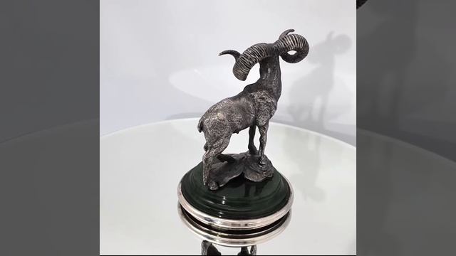 Серебряная фигурка на нефрите "Архар" смотреть онлайн