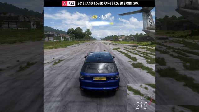 Range Rover Sport SVR (Stock/A722) Прыжок на аэродроме