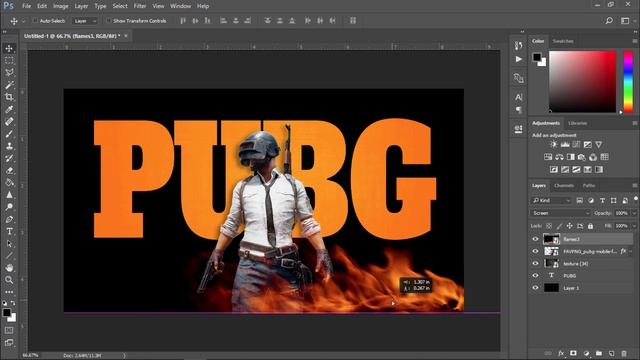 PUBG GAME / Online Thumbnail Design Work / Photoshop cc смотреть онлайн