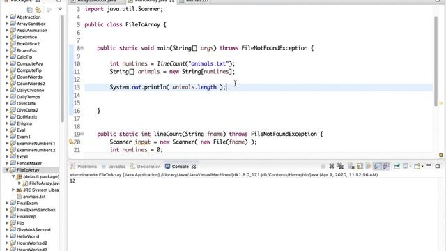 CSCI 161 - Reading a File into an Array смотреть онлайн