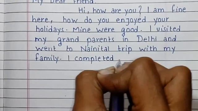 How to write a letter to friend | Vacation | Friendly letter смотреть онлайн