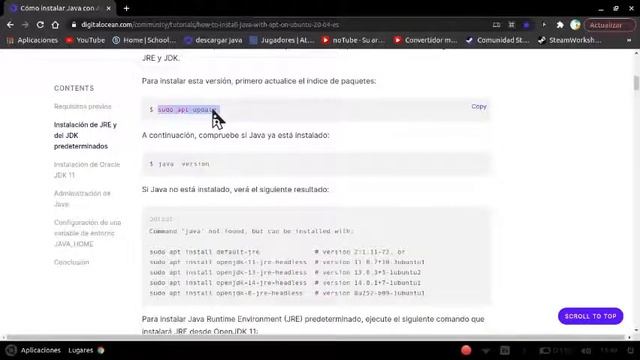 Como descargar java 11 para ubuntu --- terminal смотреть онлайн