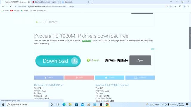 How to download and install Kyocera ECOSYS FS-1020MFP GX Printer Driver | Fix Printer Driver Error смотреть онлайн