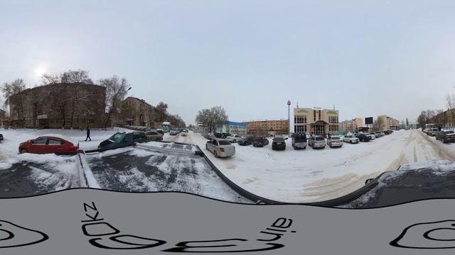 По улицам Талгара. ул Абая, Бокина. ? 360° видео с пространственным звуком (Insta360 ONE X2) смотреть онлайн