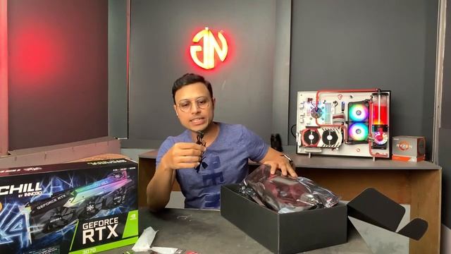 Live Unboxing Inno3d ichill rtx 3070 x4 first in India смотреть онлайн