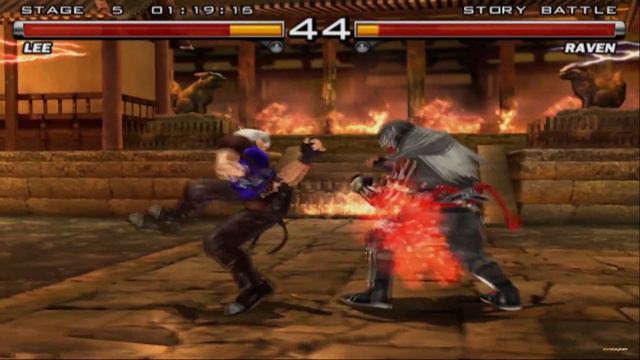 Tekken 5 - Lee Chaolan - Story Battle: (Prologue - Epilogue) - Gameplay - Campaign Walkthrough смотреть онлайн