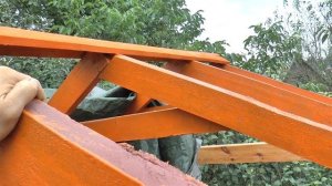 Двускатная крыша для беседки своими руками