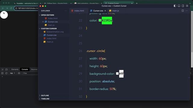 How to Create Awesome Animated Cursor - Only CSS & Javascript! смотреть онлайн