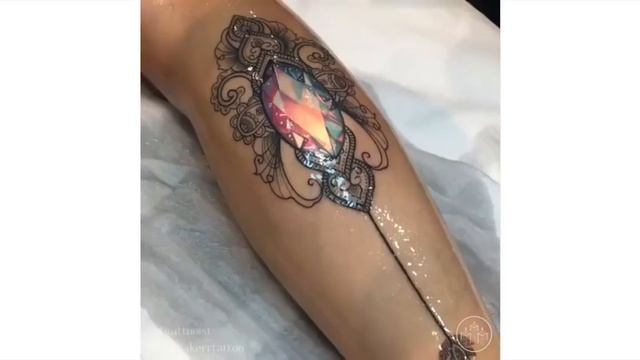 Shiny Crystal Tattoos by Jenna Kerr (and Collaborations with Ryan "The Scientist" Smith) смотреть онлайн