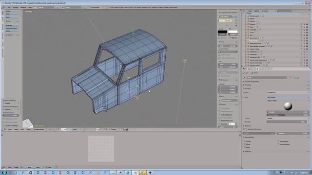 Blender 2.79 - modeling suzuki samurai part 5 - tutorial EN 2017 смотреть онлайн