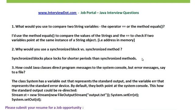 How to compare 2 string variables java interview questions interviewdot смотреть онлайн