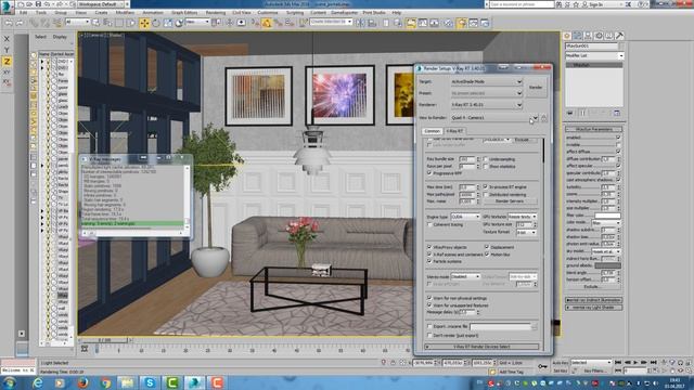 Освещение интерьера в Vray 3.40! Часть1: связка Vray Sun + Vray Sky