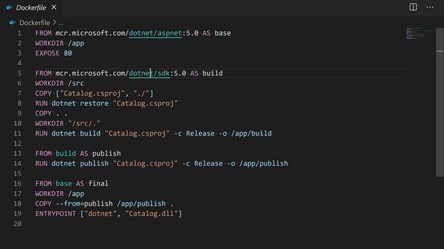 .NET 5 REST API Tutorial: 08 Docker смотреть онлайн