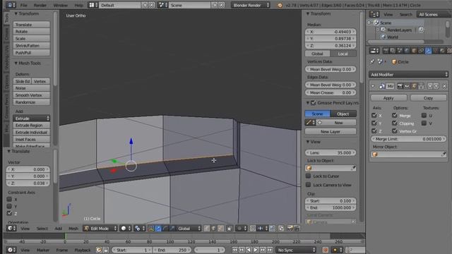 Моделирование ржавой арматурины в blender. Модификаторы mirror, mesh deform, array смотреть онлайн