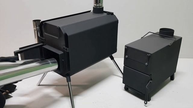 Печь "Optima compact" для отопления небольших помещений и палаток зимой. Дрова, брикеты, пеллеты. смотреть онлайн