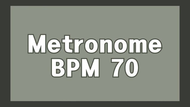 [ADAGIO] METRONOME 70 BPM 1 hour смотреть онлайн