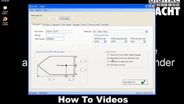 Digital Yacht Technical Support Video - How to Set up an AIT1000 with proAIS смотреть онлайн