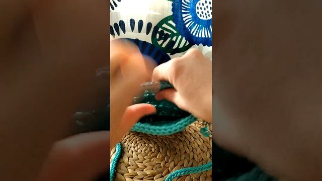 Сумочка-кошелек из полиэфирного шнура, цвет Бирюза. Обзор смотреть онлайн