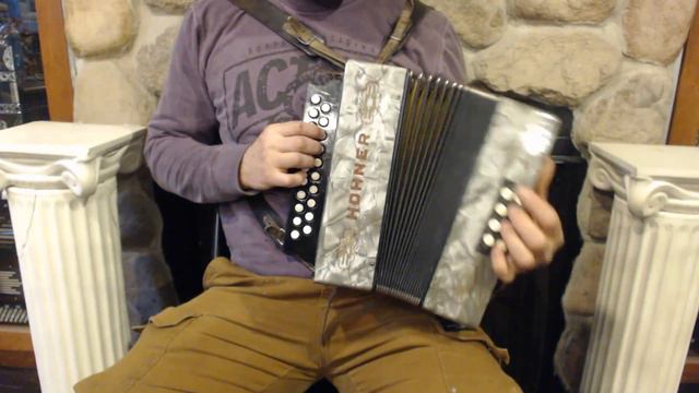 5187 - Silver Hohner 2815 Diatonic Button Accordion GC 21 8 $499 смотреть онлайн