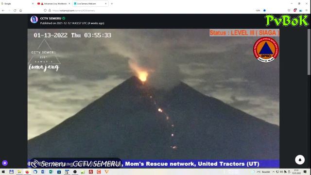 Live directo Volcano eruption "Semeru", Indonesia, with music смотреть онлайн