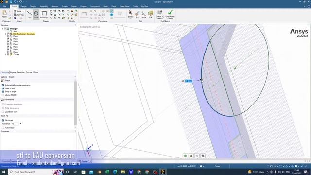 stl to CAD conversion tutorial || reverse engineering tutorial смотреть онлайн