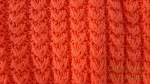 Узор  Гусиные лапки спицами