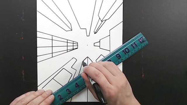 SKYSCRAPER PERSPECTIVE Art Lesson смотреть онлайн