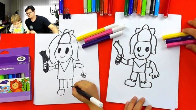 Рисуем Бравл Старс с Павликом - просто рисуем brawl stars смотреть онлайн
