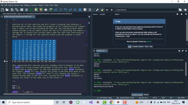 Python Exercise Tutorial Series | Exercise 38 смотреть онлайн