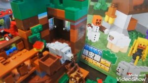 Строим деревню жителей/Майнкрафт/Деревня майнкрафт/Аналог лего/деревня жителей