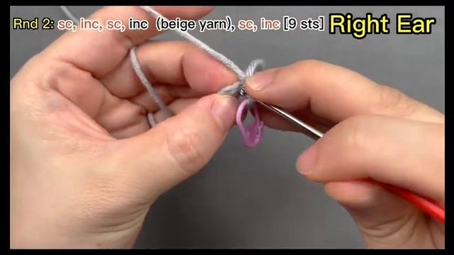 Amigurumi Crochet Tutorial Keychain Cat Kitty Cute Animal Easy Crochet Pattern For Beginner Friendl