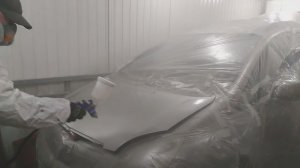 Покраска автомобиля без опыта, металлик, без пятен в гараже, своими руками, без вытяжки!!! BABKIN