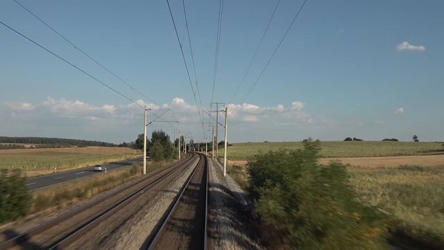 【4K】 Führerstandsmitfahrt Würzburg HBF  Nach Nürnberg Hafen über Dettelbach,Kitzingen,Iphofen,Fürth