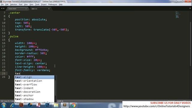 Pulse Effect With CSS3 Animation - Pure Css Tutorials смотреть онлайн