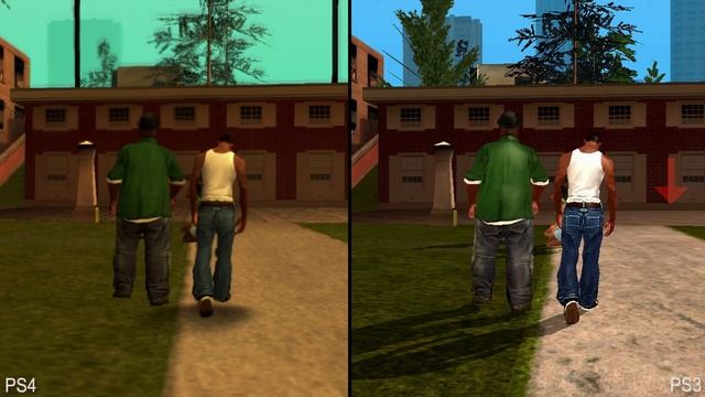 Grand Theft Auto San Andreas PS4 vs PS2 vs PS3 Graphics Comparison смотреть онлайн