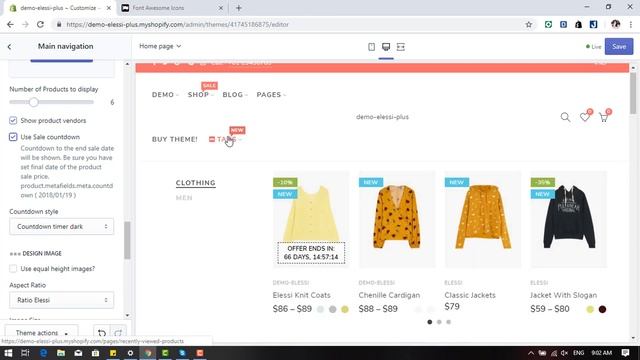 Elessi Shopify Theme - Mega Menu Tabs смотреть онлайн