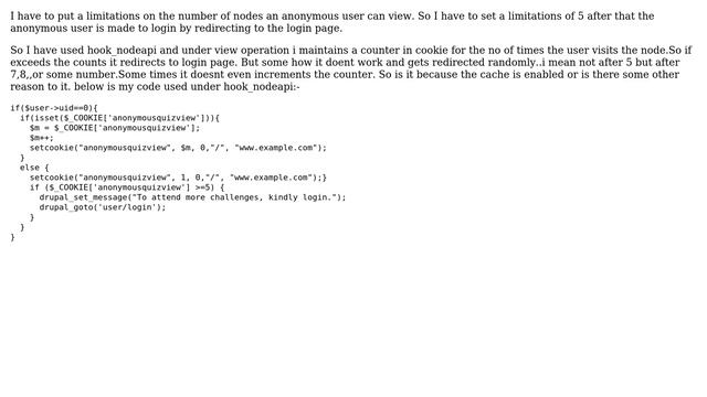 Drupal: Add a limitations to anonymous user for node view смотреть онлайн