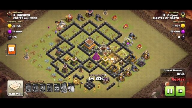 Th7 vs Th8 War Attack Strategy: ⭐⭐⭐ Overpowered Th7 3 Star Max Th8 2020 | Clash of Clans - Coc смотреть онлайн