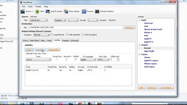 How to add soft subtitles to .mp4 videos ( Embed .srt to .mp4 video files) using handbrake смотреть онлайн