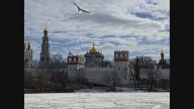 Дмитрий TV. Клип Новодевичий монастырь в марте. "Московский Новодевичий монастырь - Тебе поем...". смотреть онлайн