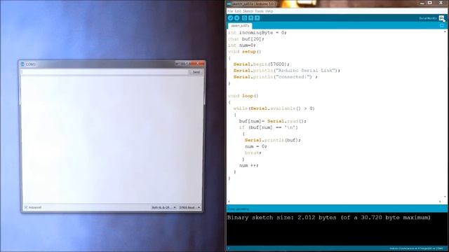Arduino echo serial port смотреть онлайн