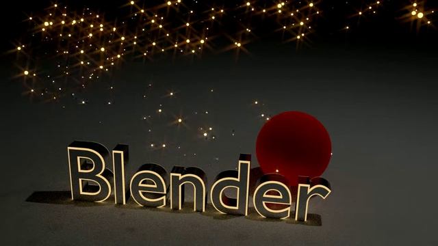 Анимация сверкающих частиц в Blender смотреть онлайн