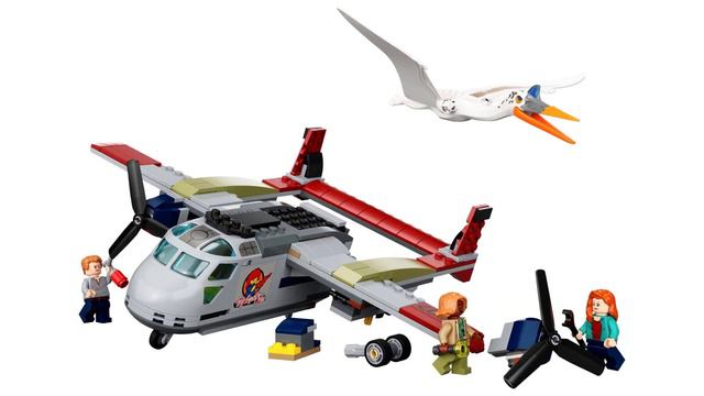 LEGO Jurassic World Quetzalcoatlus Plane Ambush (76947) OFFICIAL IMAGES! смотреть онлайн